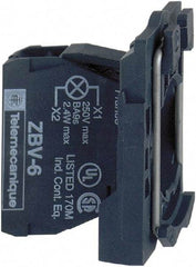 Schneider Electric - 230-240 V Green Lens LED Indicating Light - Screw Clamp Connector, Vibration Resistant - Benchmark Tooling