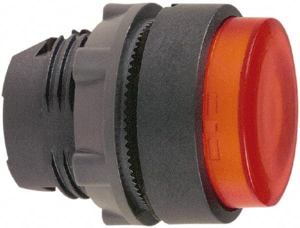 Schneider Electric - 22mm Mount Hole, Extended Straight, Pushbutton Switch Only - Round, Red Pushbutton, Illuminated, Momentary (MO) - Benchmark Tooling