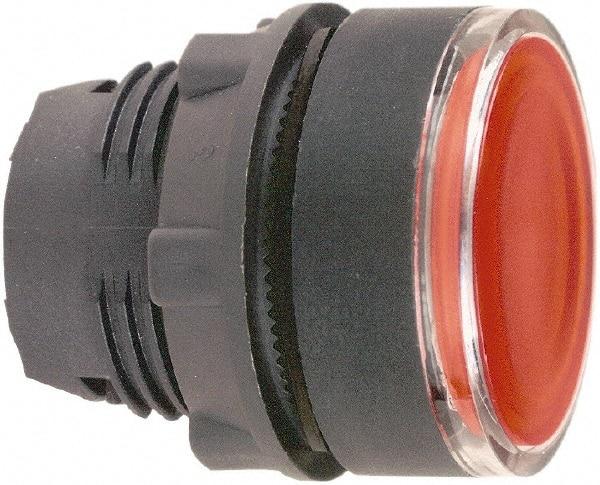 Schneider Electric - 22mm Mount Hole, Flush, Pushbutton Switch Only - Round, Red Pushbutton, Illuminated, Momentary (MO) - Benchmark Tooling