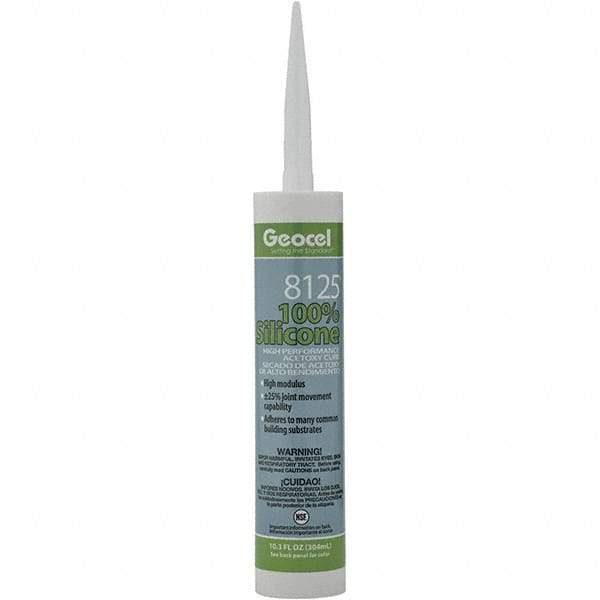 Geocel - 10.3 oz Tube Clear Silicone Cure Sealant - Outdoor - Benchmark Tooling