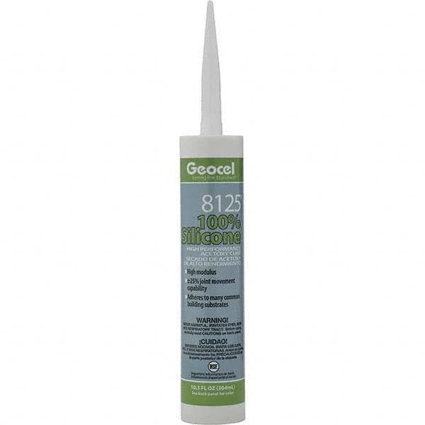 Geocel - 10.3 oz Tube Black Silicone Cure Sealant - Outdoor - Benchmark Tooling