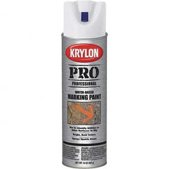 Krylon - 15 fl oz White Marking Paint - Water Base Formula - Benchmark Tooling