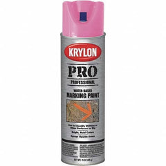 Krylon - 15 fl oz Red/Orange Marking Paint - Water Base Formula - Benchmark Tooling