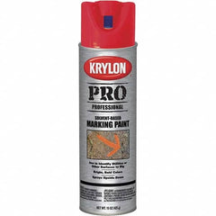 Krylon - 15 fl oz Red Marking Paint - Solvent Base Formula - Benchmark Tooling