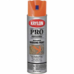 Krylon - 15 fl oz Orange Marking Paint - Water Base Formula - Benchmark Tooling
