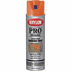 Krylon - 15 fl oz Orange Marking Paint - Solvent Base Formula - Benchmark Tooling