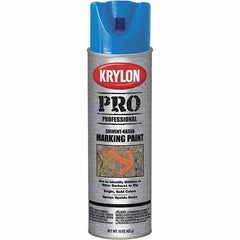 Krylon - 15 fl oz Blue Marking Paint - Solvent Base Formula - Benchmark Tooling