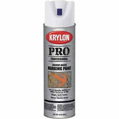 Krylon - 15 fl oz White Marking Paint - Solvent Base Formula - Benchmark Tooling