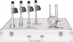 SPI - 0.8" to 2", IP65, Carbide Face Chrome Plated Finish, Electronic Inside Micrometer - 0.00005" Resolution, 0.00016" Accuracy, 90 & 97" Gage Depth - Benchmark Tooling