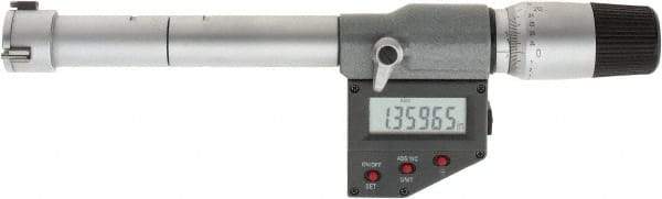 SPI - 0.8" to 1", IP65, Carbide Face Chrome Plated Finish, Electronic Inside Micrometer - 0.00005" Resolution, 0.00016" Accuracy, 90" Gage Depth - Benchmark Tooling