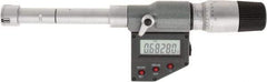 SPI - 0.65" to 0.8", IP65, Carbide Face Chrome Plated Finish, Electronic Inside Micrometer - 0.00005" Resolution, 0.00016" Accuracy, 80" Gage Depth - Benchmark Tooling