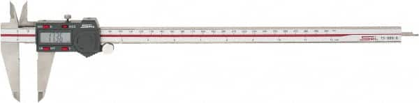 SPI - 0 to 300mm Range, 0.01mm Resolution, Electronic Caliper - Stainless Steel with 60mm Stainless Steel Jaws, 0.0015" Accuracy - Benchmark Tooling