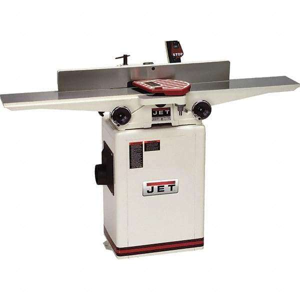 Jet - 6,000 RPM, 6-1/16" Cutting Width, 1/2" Cutting Depth, Jointer - 3-7/8" Fence Height, 32-3/8" Fence Length, 1 hp - Benchmark Tooling