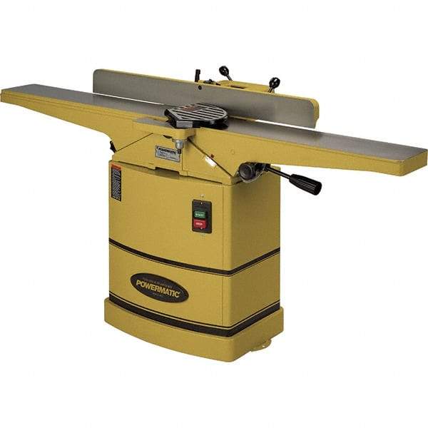 Powermatic - 6,000 RPM, 6" Cutting Width, 1/2" Cutting Depth, Jointer - 4" Fence Height, 38" Fence Length, 1 hp - Benchmark Tooling