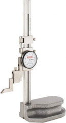 SPI - 6" Stainless Steel Dial Height Gage - 0.001" Graduation, Accurate to 0.001", Dial Display - Benchmark Tooling