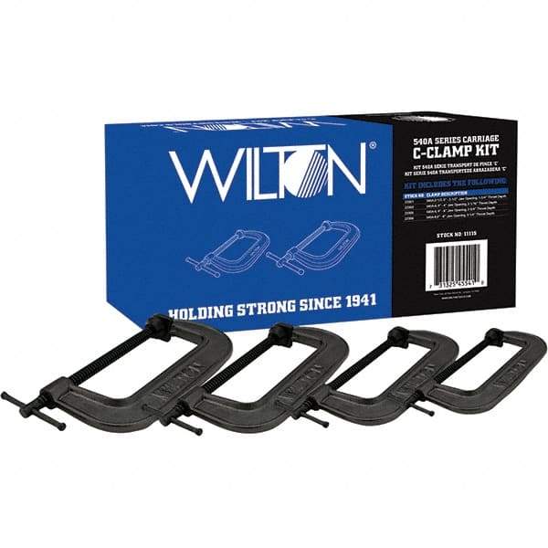 Wilton - C-Clamp & Cantilever Clamp Sets Clamp Type: Standard C-Clamp Type: Kit - Benchmark Tooling