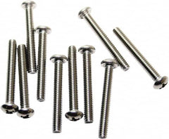 Acorn Engineering - #8-32, 1-1/4" Long Phillips Drive Machine Screw - Round Head, Grade 18-8 Stainless Steel, Uncoated - Benchmark Tooling