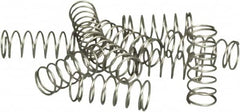 Acorn Engineering - 1/4" OD, 0.02" Wire, 0.65" Free Length, Compression Spring - 2.6 Lb Spring Rating, Stainless Steel - Benchmark Tooling