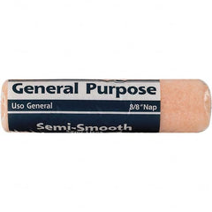 Rubberset - 3/8" Nap, 9" Wide Paint Roller Cover - Semi-Smooth Texture, Polyester - Benchmark Tooling