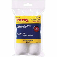 Purdy - 3/8" Nap, 4" Wide Paint Roller Cover - Smooth to Semi-Smooth Texture, Dralon - Benchmark Tooling