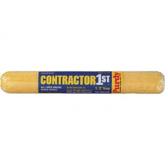 Purdy - 1/2" Nap, 18" Wide Paint Roller Cover - Smooth to Semi-Smooth Texture, Polyester - Benchmark Tooling