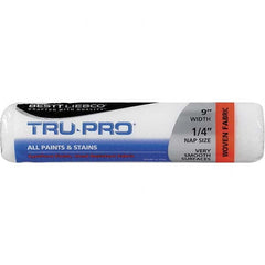 Bestt-Liebco - 1/4" Nap, 9" Wide Paint Roller Cover - Smooth Texture, Woven - Benchmark Tooling