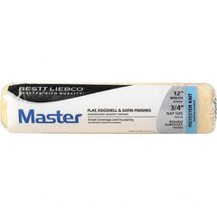 Bestt-Liebco - 3/4" Nap, 12" Wide Paint Roller Cover - Smooth Texture, Polyester - Benchmark Tooling