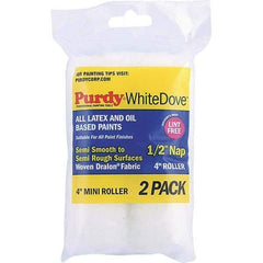 Purdy - 1/2" Nap, 4" Wide Paint Roller Cover - Smooth to Semi-Smooth Texture, Dralon - Benchmark Tooling