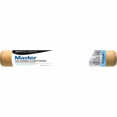 Bestt-Liebco - 1/2" Nap, 18" Wide Paint Roller Cover - Smooth Texture, Polyester - Benchmark Tooling