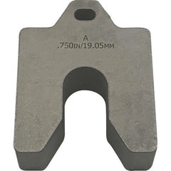 Maudlin Products - Metal Shim Stock Type: Slotted Shim Material: Stainless Steel - Benchmark Tooling