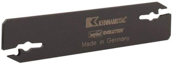 Kennametal - 0.608" Blade Height, 0.079" Blade Width, 3.557" OAL, Neutral Cut, Double End Indexable Cut-Off Blade - EVBS Blade, Beyond Evolution Series - Benchmark Tooling