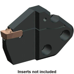 Kennametal - System Size 65, Left Hand Cut, 1.024" Max Depth of Cut, 0.315" Max Width of Cut, Modular Cutoff Cutting Unit Head - A2, A3, A4 Insert Style, 2.347" Head Length, 0.354" Center to Cutting Edge, Series Beyond Evolution - Benchmark Tooling