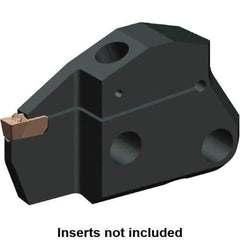 Kennametal - System Size 50, Left Hand Cut, 0.63" Max Depth of Cut, 0.158" Max Width of Cut, Modular Cutoff Cutting Unit Head - A2, A3, A4 Insert Style, 2.037" Head Length, 0.391" Center to Cutting Edge, Series Beyond Evolution - Benchmark Tooling