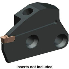 Kennametal - System Size 50, Right Hand Cut, 1.024" Max Depth of Cut, 0.197" Max Width of Cut, Modular Cutoff Cutting Unit Head - A2, A3, A4 Insert Style, 2.431" Head Length, 0.371" Center to Cutting Edge, Series Beyond Evolution - Benchmark Tooling
