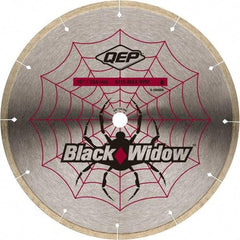 QEP - 10" Diam, 5/8" Arbor Hole Diam, Wet & Dry Cut Saw Blade - Diamond-Tipped, Smooth Action, Standard Round Arbor - Benchmark Tooling