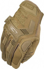 Mechanix Wear - Size L Military Work Gloves - For Mechanic's & Lifting, Uncoated, Hook & Loop Cuff, Coyote, Paired - Benchmark Tooling