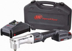 Ingersoll-Rand - 1/2" Drive 20 Volt Angled Cordless Impact Wrench & Ratchet - 1,900 RPM, 3,000 BPM, 180 Ft/Lb Torque, 1 Lithium-Ion Battery Included - Benchmark Tooling