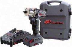 Ingersoll-Rand - 3/8" Drive 20 Volt Pistol Grip Cordless Impact Wrench & Ratchet - 1,700 RPM, 2,800 BPM, 160 Ft/Lb Torque, 1 Lithium-Ion Battery Included - Benchmark Tooling