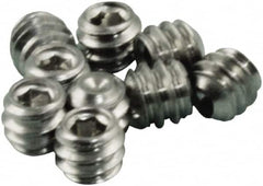 Acorn Engineering - #6-32, 1/8" Long, Flat Point Set Screw - Grade 18-8 Stainless Steel - Benchmark Tooling