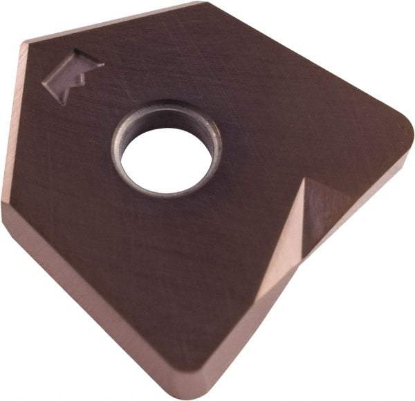 Millstar - BD-R1250 Grade CM10 Carbide Milling Insert - HSN Finish, 0.2" Thick, 1-1/4" Inscribed Circle, 1/32" Corner Radius - Benchmark Tooling
