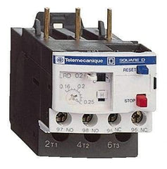 Schneider Electric - 0.1 to 0.16 Amp, 690 VAC, Thermal IEC Overload Relay - Trip Class 10A, For Use with LC1D09 and LC1D38 - Benchmark Tooling