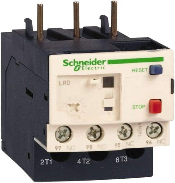 Schneider Electric - 0.16 to 0.25 Amp, 690 VAC, Thermal IEC Overload Relay - Trip Class 10A, For Use with LC1D09 and LC1D38 - Benchmark Tooling