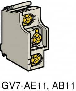 Schneider Electric - Circuit Breaker Auxiliary Contact Block - Use with GV3ME80, GV7RE, GV7RS - Benchmark Tooling