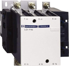 Schneider Electric - 3 Pole, 115 Amp at 440 VAC and 200 Amp at 440 VAC, Nonreversible IEC Contactor - Bureau Veritas, CCC, CSA, DNV, EN/IEC 60947-1, EN/IEC 60947-4-1, GL, JEM 1038, LROS, RINA, RMRoS, RoHS Compliant, UL Listed - Benchmark Tooling