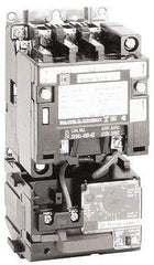 Square D - 220 Coil VAC at 50 Hz, 240 Coil VAC at 60 Hz, 27 Amp, NEMA Size 1, Nonreversible Open Enclosure NEMA Motor Starter - 3 Phase hp: 10 at 460 VAC, 10 at 575 VAC, 7-1/2 at 200 VAC, 7-1/2 at 230 VAC - Benchmark Tooling