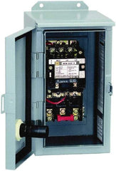 Square D - 208 Coil VAC at 60 Hz, 90 Amp, NEMA Size 3, Nonreversible Enclosed Enclosure NEMA Motor Starter - 3 Phase hp: 25 at 200 VAC, 30 at 230 VAC, 50 at 460 VAC, 50 at 575 VAC, 12 Enclosure Rating - Benchmark Tooling