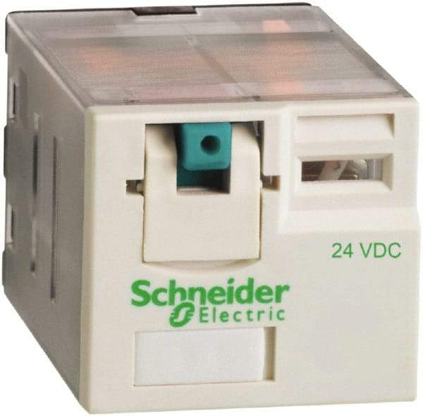 Schneider Electric - 3,750 VA Power Rating, Electromechanical Plug-in General Purpose Relay - 15 Amp at 250 VAC & 28 VDC, 3CO, 24 VDC - Benchmark Tooling