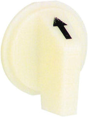 Schneider Electric - 30mm, White, Selector Switch Operating Knob - For Use with Selector Switch - Benchmark Tooling