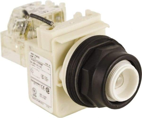 Schneider Electric - 24 V, 28 V Press-to-Test Indicating Light - Round Lens, Screw Clamp Connector, Corrosion Resistant, Dust Resistant, Oil Resistant - Benchmark Tooling