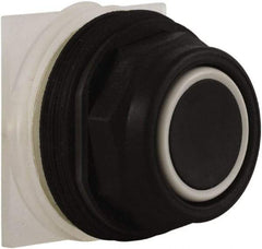 Schneider Electric - 30mm Mount Hole, Extended Straight, Pushbutton Switch Only - Black Pushbutton, Momentary (MO) - Benchmark Tooling